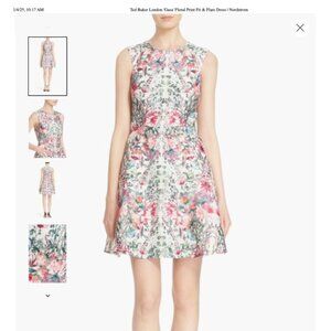 Ted Baker London- 'Gaea' Floral Print Fit & Flare Dress